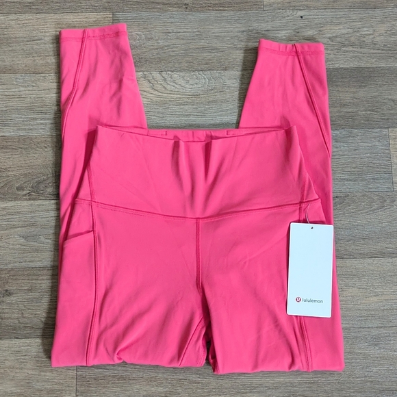 NWT Lululemon Align High Rise Pant 25" Pockets Size 8 Glaze Pink - Picture 1 of 10